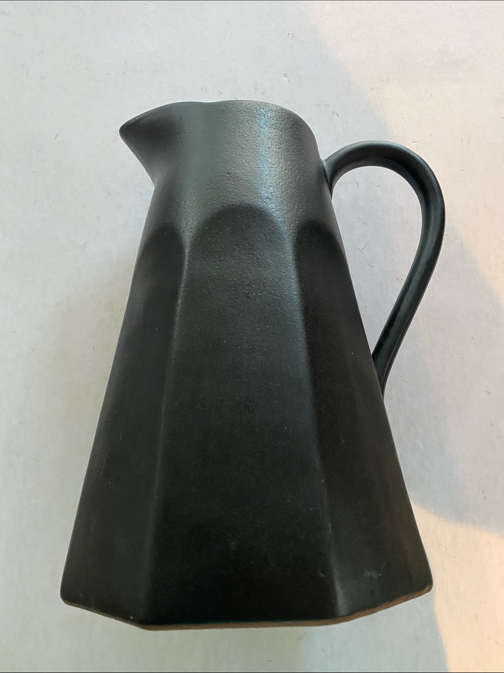 Leanne Ford for Crate & Barrel Stevey Black Terracotta Pitcher 103 Oz Portugal